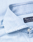 Finamore Tokyo Fit Collo Eduardo Bleached Light Denim
