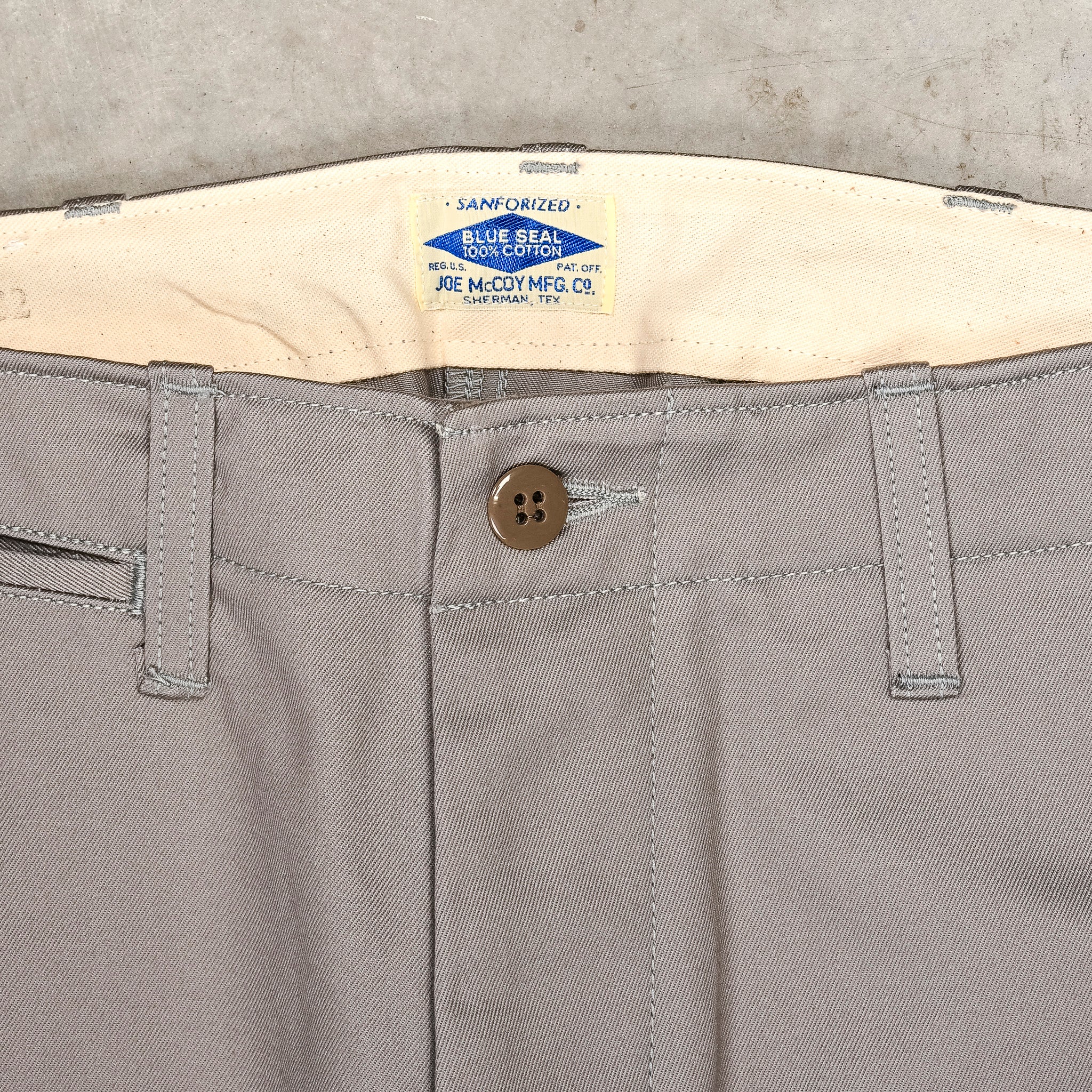 The Real McCoy's Blue Seal Chino Gray – Frans Boone Store