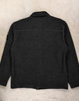 Stone Island Overshirt Boiled Wool Charcoal
