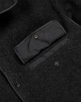 Stone Island Overshirt Boiled Wool Charcoal