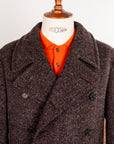 Caruso Corsaro Wool Bouclé DB Coat Burgundy