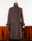 Caruso Corsaro Wool Bouclé DB Coat Burgundy