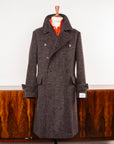 Caruso Corsaro Wool Bouclé DB Coat Burgundy