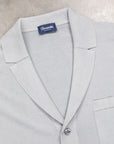 Drumohr Superlight Frosted Cotone Camicia Bowling Grigio