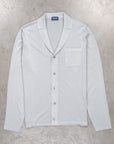 Drumohr Superlight Frosted Cotone Camicia Bowling Grigio