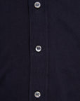 Drumohr Superlight Frosted Cotone Camicia Bowling Navy