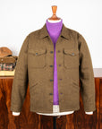 RRL Brown Bear Long Sleeve Sport Shirt Olive