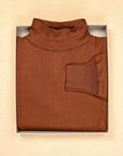 Olde Homesteader Interlock Mil Mock Neck French Brown