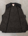 The Real McCoy's Buco Cotton Canvas Riding Vest Black
