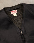 The Real McCoy's Buco Cotton Canvas Riding Vest Black