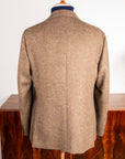 Caruso Butterfly Jacket Italian Tweed Beige Scuro