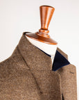 Caruso Butterfly Jacket Italian Tweed Beige Scuro