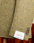 Caruso Butterfly Jacket Italian Tweed Oliva