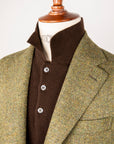 Caruso Butterfly Jacket Italian Tweed Oliva