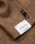 Caruso Butterfly Jacket Italian Tweed Beige Scuro