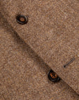 Caruso Butterfly Jacket Italian Tweed Beige Scuro
