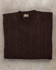 Drumohr Cashmere Treccia Crew Neck Tartufo