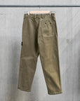 Stone Island Loose Fit Canvas Trousers Military Green