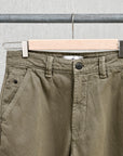 Stone Island Loose Fit Canvas Trousers Military Green