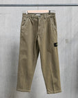 Stone Island Loose Fit Canvas Trousers Military Green