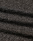 Olde H & Daughter Linen Silk Plain Stitch V-Neck Charcoal