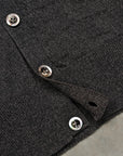 Olde H & Daughter Linen Silk Plain Stitch Cardigan Charcoal