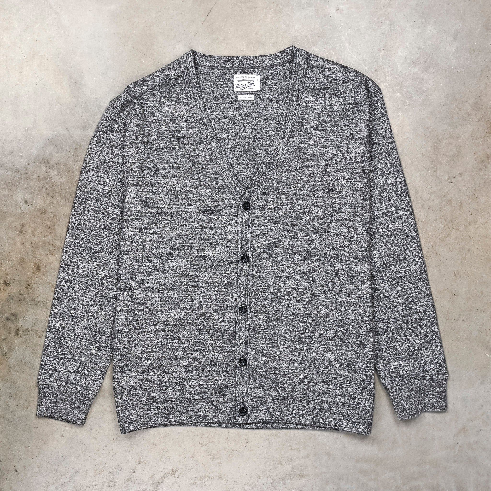 Riding High Azuma Jersey Cardigan Charcoal Mix – Frans Boone Store