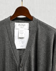 Olde H & Daughter Linen Silk Plain Stitch Cardigan Charcoal