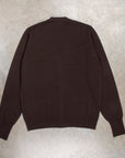 Drumohr Cashmere Cardigan con Bottoni Marrone