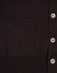 Drumohr Cashmere Cardigan con Bottoni Marrone