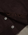 Drumohr Cashmere Cardigan con Bottoni Marrone