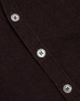 Drumohr Cashmere Cardigan con Bottoni Marrone