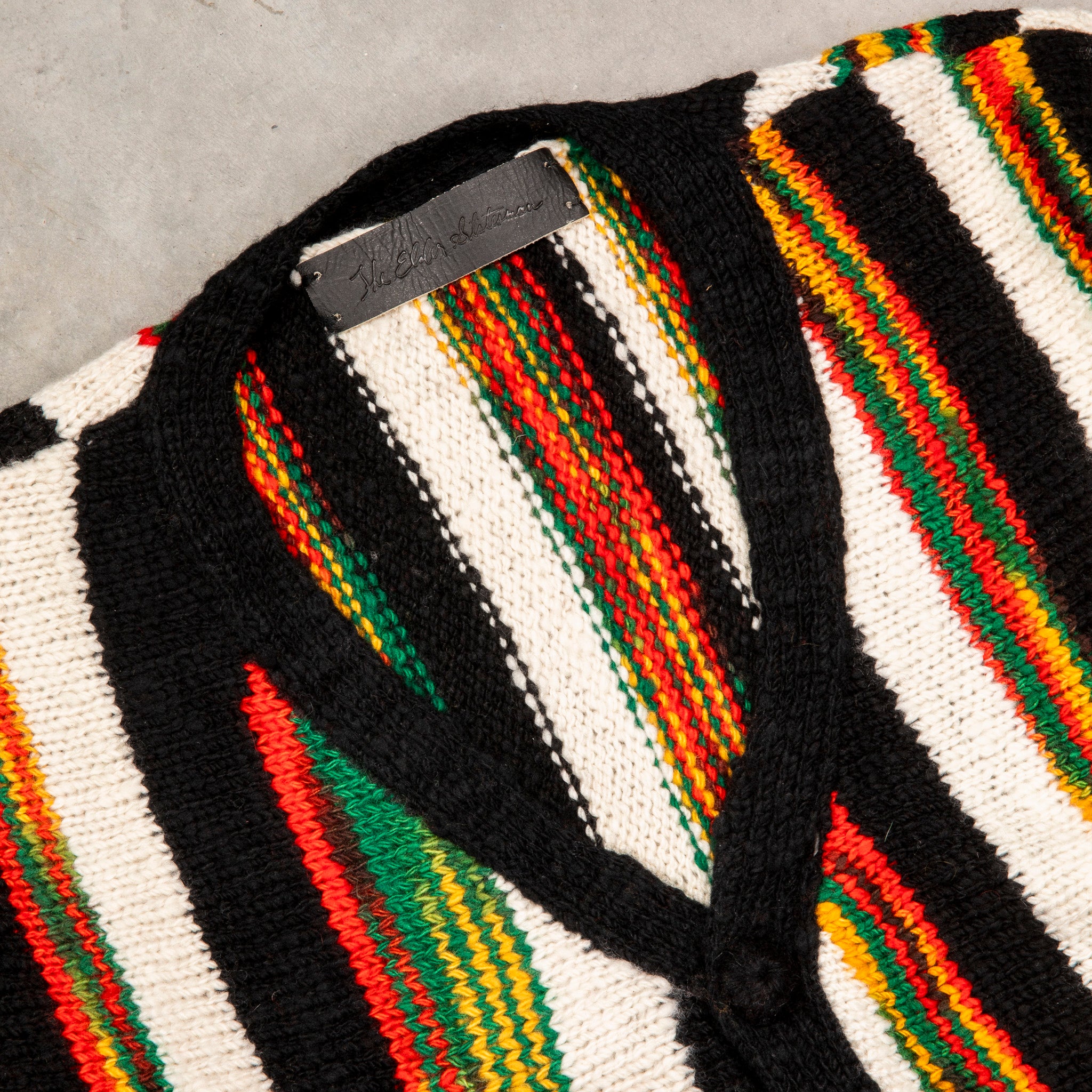 The Elder Statesman 100% Cashmere Rolo Cardigan Rasta – Frans
