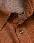 Caruso Overshirt Nuage 180's Wool Beige Scuro