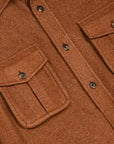 Caruso Overshirt Nuage 180's Wool Beige Scuro