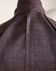 Caruso Butterfly Jacket Wool Silk Linen Brown