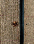 Caruso Fedora Jacket Italian Herringbone Tweed Oliva
