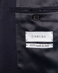Caruso Fedora Jacket Wool Cashmere Twill Blu Notte