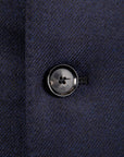 Caruso Fedora Jacket Wool Cashmere Twill Blu Notte