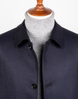 Caruso Fedora Jacket Wool Cashmere Twill Blu Notte