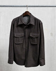 Caruso Overshirt Nuage 180's Wool Marrone