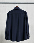 Caruso Overshirt Nuage 180's Wool Blu Notte