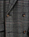 Caruso Rigoletto DB Overcoat Italian Tweed Verde Scuro