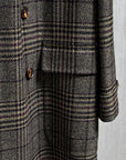 Caruso Rigoletto DB Overcoat Italian Tweed Verde Scuro