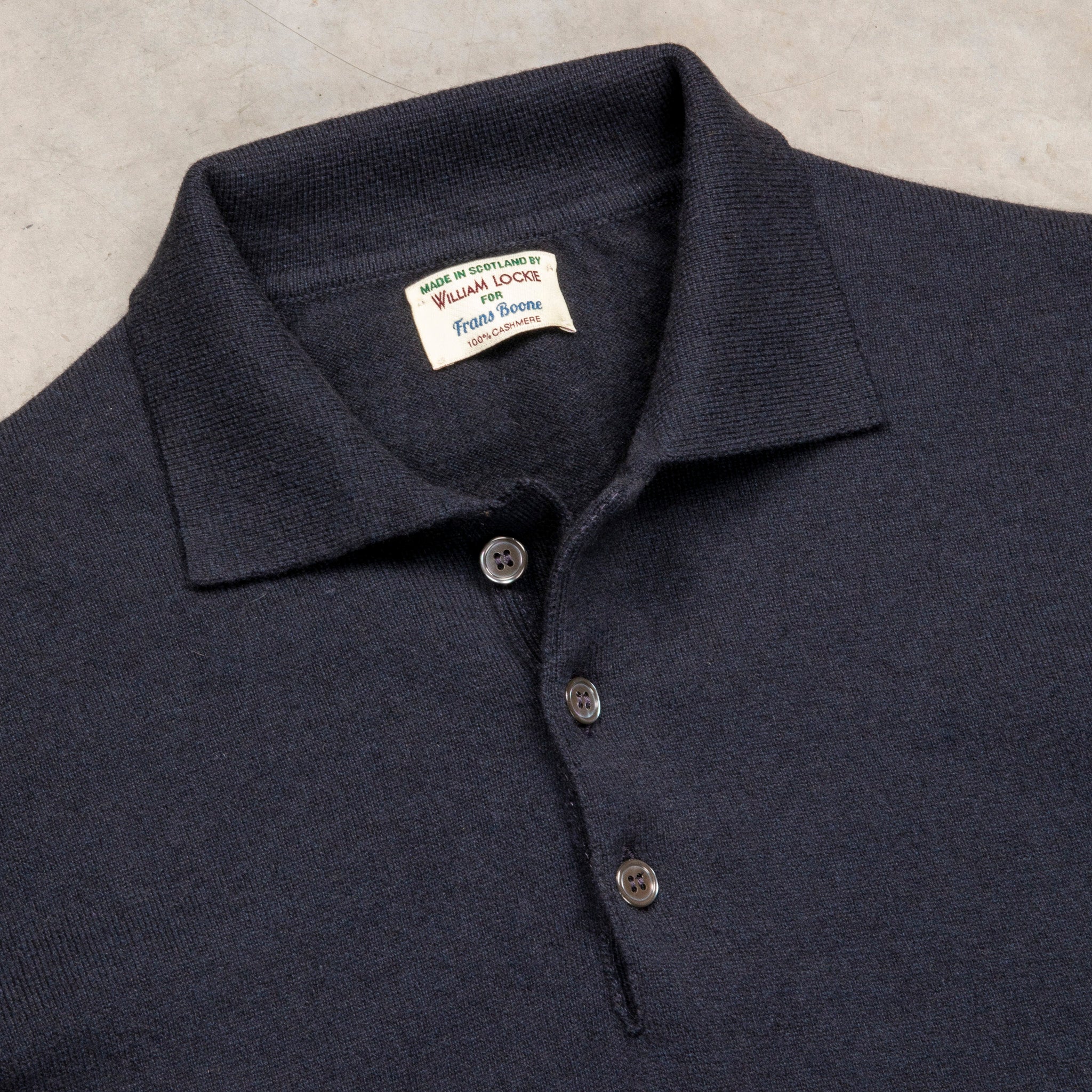 William Lockie x Frans Boone Cashmere Polo Astrakhan