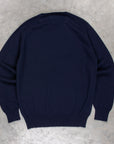 William Lockie x Frans Boone Odyssey Cash/Cotton Sweater Nero Navy