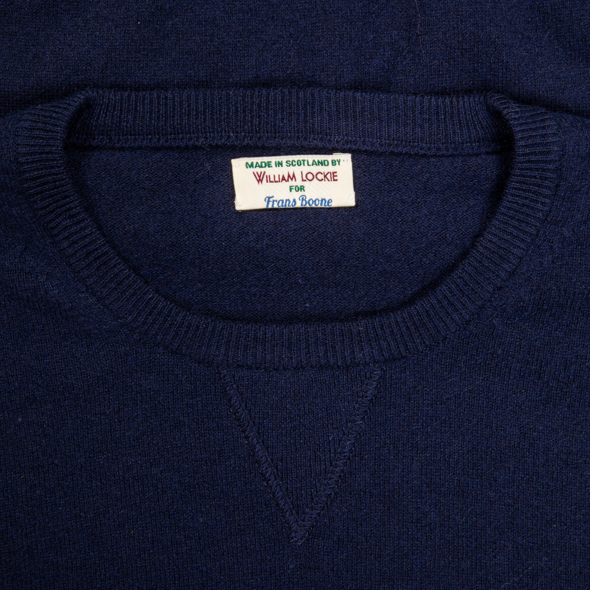 William Lockie x Frans Boone Odyssey Cash/Cotton Sweater Nero Navy 