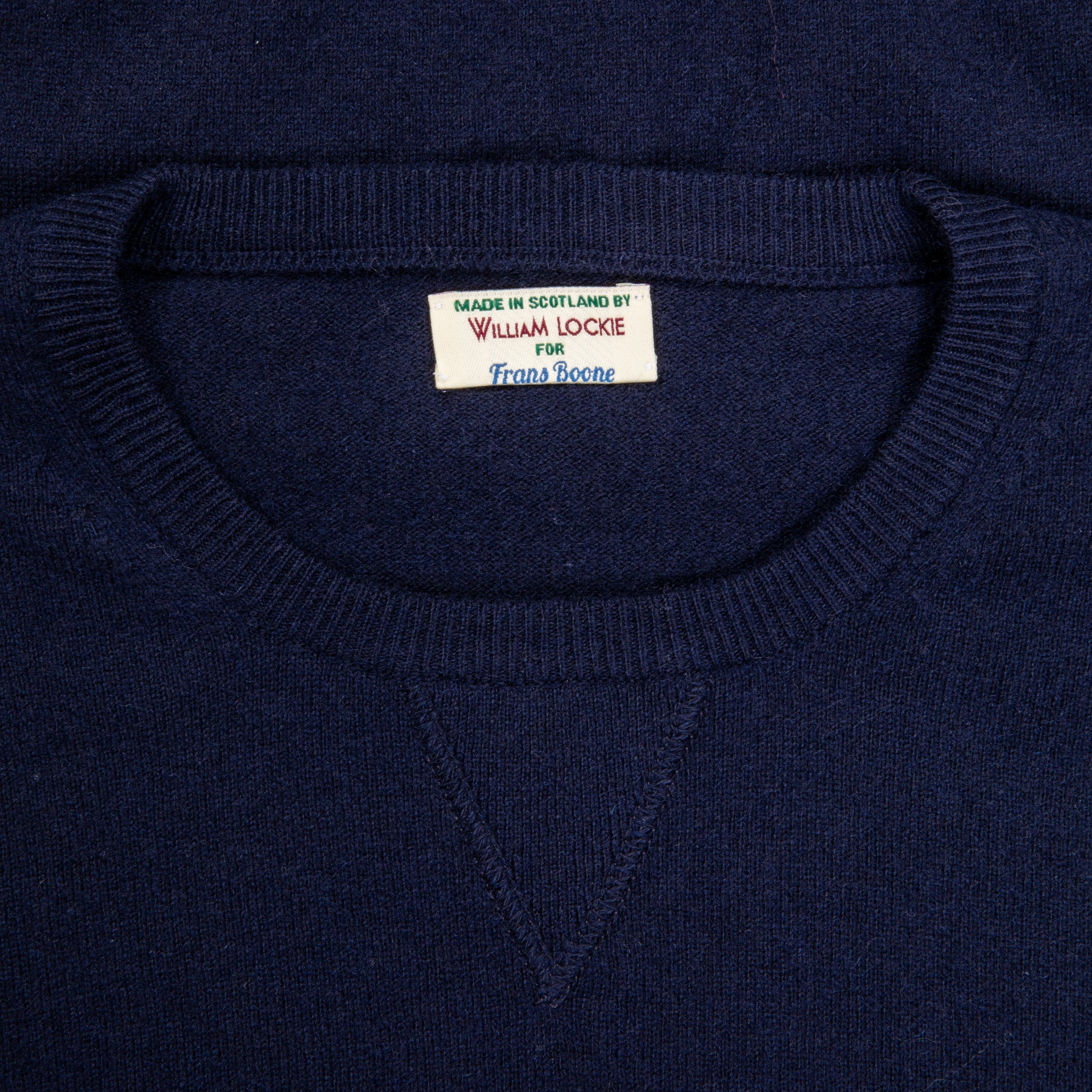 William Lockie x Frans Boone Odyssey Cash/Cotton Sweater Nero Navy