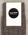 Frans Boone Socks Puro Cashmere Pesante Fango
