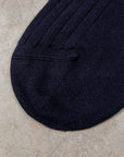 Frans Boone Socks Lungo Cashmere-Silk Blu Notte